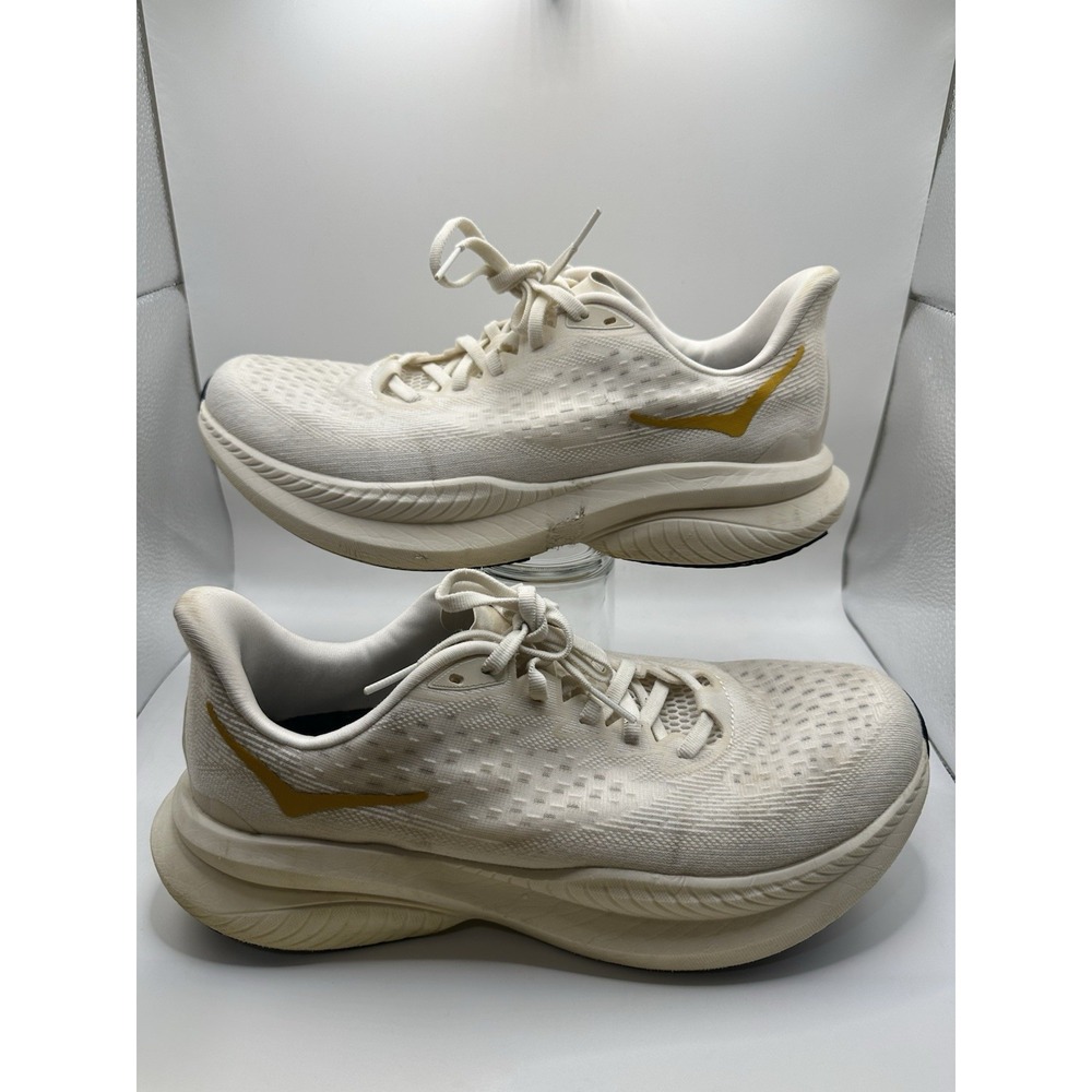 Size 9.5 - Hoka One One HOKA Mach 6 LA Alabaster Oat Milk Men